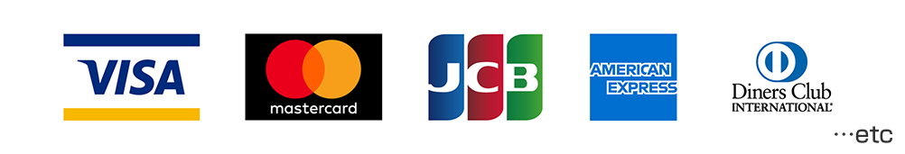 visa JCB マスター アメックス ダイナースなど